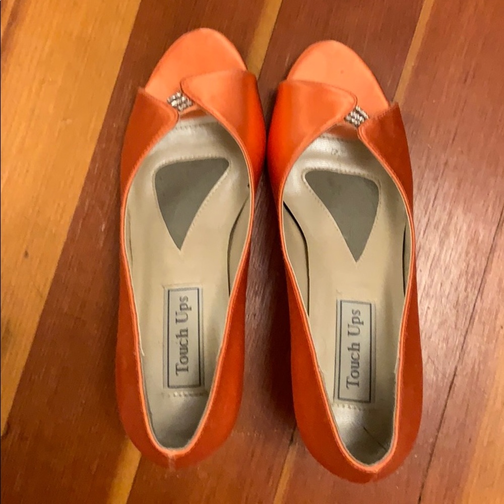 Satin wedding shoes